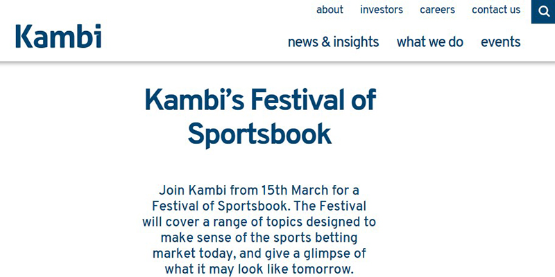 Kambi Sportsbook Festival