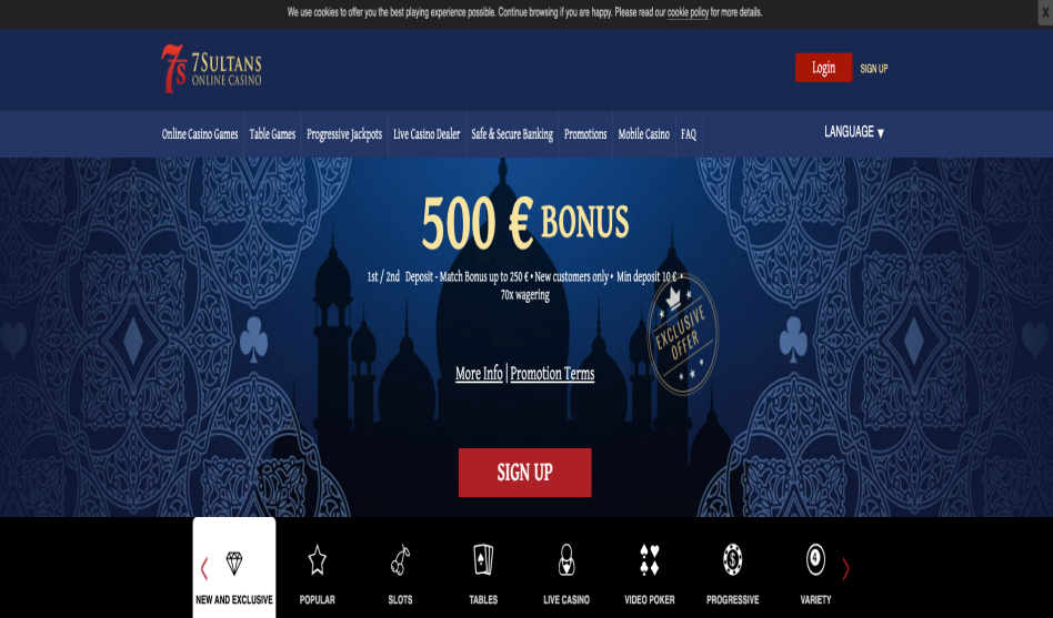 7Sultans.com Online Casino Review