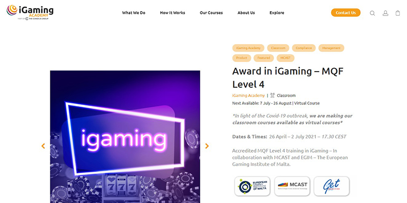 iGaming Academy: Award in iGaming