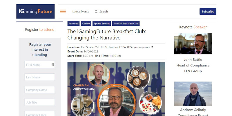 The iGamingFuture Breakfast Club: Changing the Narrative