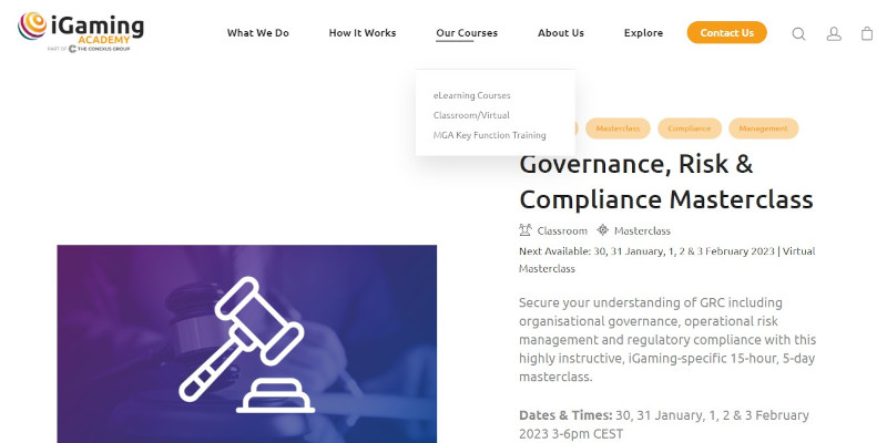 iGaming Academy: Governance, Risk & Compliance Masterclass