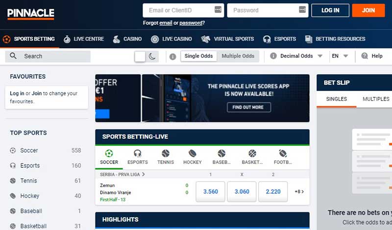 Pinnacle Sportsbook Review