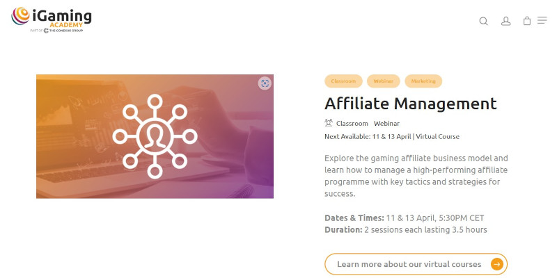 iGaming Academy: Affiliate Management